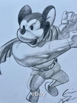 The Goon Style Mighty Mouse, Original Art Sketch by Eric Powell, 11×17