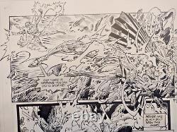 The Inhumans The Great Refuge #1 Original Art (R Brown & R Garcia) Black Bolt