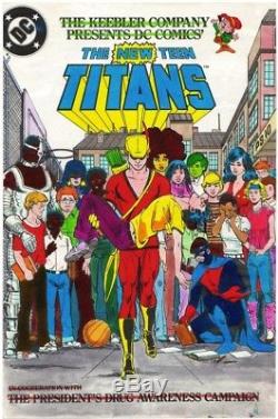 The NEW TEEN TITANS Drug Awareness Special #1 Cover GEORGE PEREZ Dick Giordano