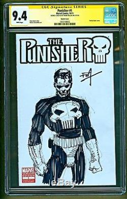 The Punisher #1 2011 Marvel Comics Sketch Signed Frank Miller CGC 9.4 NO RESERVE