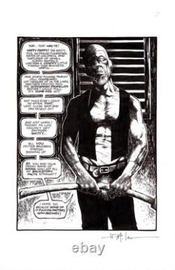 The Superannuated Man #4 P. 8 By Ted McKeever Original 11x17 Comic Art Splash The Superannuated Man #4 P. 8 By Ted McKeever Original 11x17 Comic Art Splash
