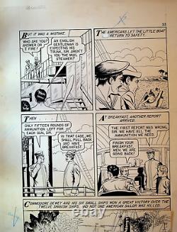 The World Around Us #10 Original Comic Art Illustrated Story of the Navy Page 33