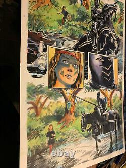 Thomas YEATES Signed, Michael KALUTA Painted ORIGINAL COMIC ART Outlaw Prince