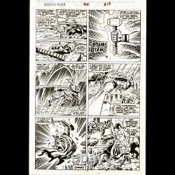 Thor 408 Pg 13 Art By Ron Frenz Inks By Joe Sinnott Signed. Mongoose Appearance