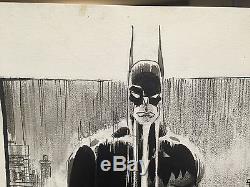 Tim Sale Batman In The Rain Original Art Commission