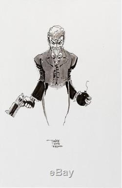 Tim Sale Joker Sketch Original Art Commission DC Comics Batman