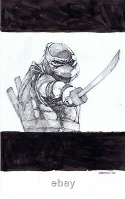 Tmnt Ninja Turtles Movie Leonardo Original Comic Art Pinup Paul Harmon