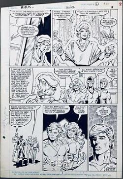 Todd MCFARLANE Original Art, Incredible Hulk #336 pg 8 X-MEN Jean Cyclops Iceman