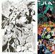 Tom Derenick Signed Jla #124 Original Dc Comic Art Page Batman Vs. Green Lantern