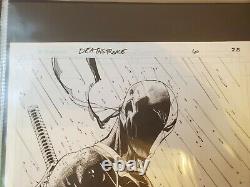 Tony Daniel Deathstroke Original Comic Art Full Spash Page