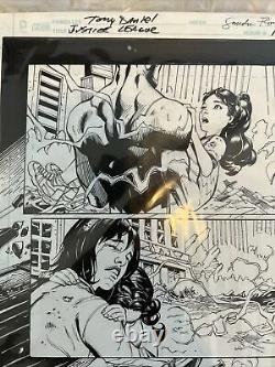 Tony Daniel Justice League #1 Original Art Page 14 Action The Flash