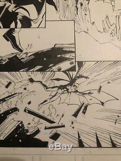 Tony Daniel Original Art Batman Battle For The Cowl #2 Page 14 Splash Page