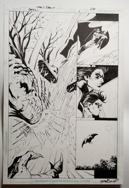 Tony Daniel Original Comic Art Page Batman Battle For The Cowl #1 Pg. 26 Damian