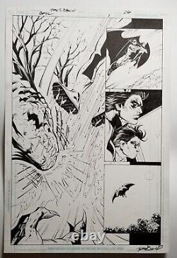 Tony Daniel Original Comic Art Page Batman Battle for the Cowl #1 Pg. 26 Damian