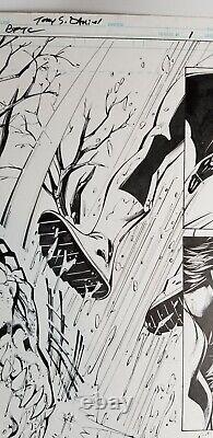 Tony Daniel Original Comic Art Page Batman Battle for the Cowl #1 Pg. 26 Damian
