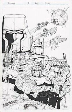 Transformers A Bold New Era #1 Cover RI-A Original Comic Book Art Optimus Prime