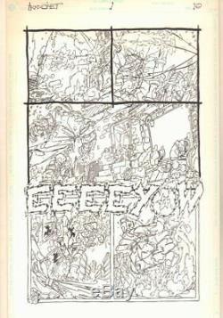 Trencher #1 p. 10 Alternate Version''EEEEYOW'' 1993 art by Keith Giffen