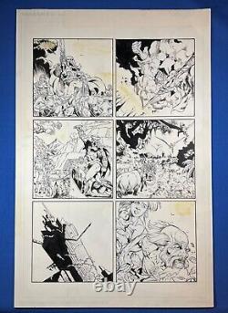 Turok Dinosaur Hunter #24 page 20 Valiant Comics Original Art Unity Lost Land