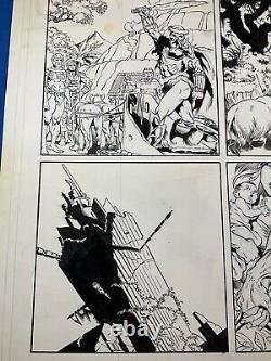 Turok Dinosaur Hunter #24 page 20 Valiant Comics Original Art Unity Lost Land