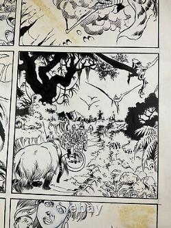 Turok Dinosaur Hunter #24 page 20 Valiant Comics Original Art Unity Lost Land