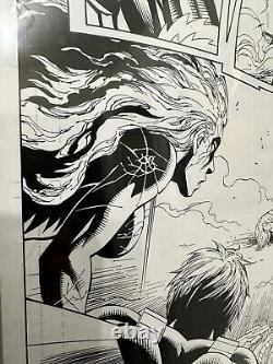 Tyler Kirkham DC Teen Titans #25 Page 10 Original Art & Signed 11x17