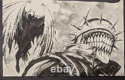 Tyler Kirkham Original Art Justice League #33 The Batman Who Laughs JLA