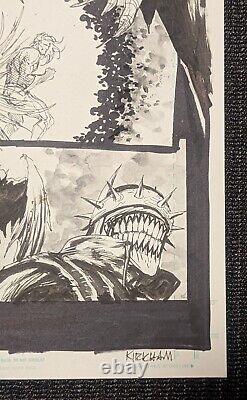 Tyler Kirkham Original Art Justice League #33 The Batman Who Laughs JLA