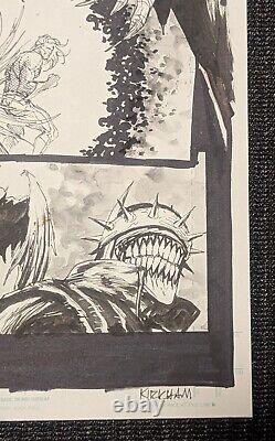 Tyler Kirkham Original Art Justice League #33 The Batman Who Laughs JLA