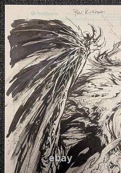 Tyler Kirkham Original Art Justice League #33 The Batman Who Laughs JLA