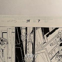 Ultimate Spiderman #54 Pages 7-8 Mark Bagley Original Thibert Hack Shack Studio