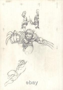 Ultimate X-Men Cover Prelim Wolverine pencil art by Adam Kubert