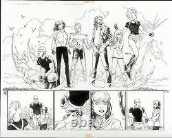Ultimate X-men Catclsm #1 Pages 2-3 Original Comic Art Double Page Splash Marvel