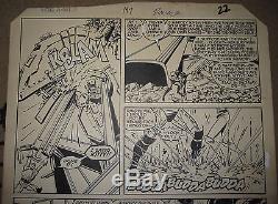 Uncanny X-MEN #197 pg 17 Original Art Colossus DOCTOR DOOM John ROMITA JR 1985