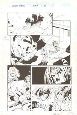 Uncanny X-Men #348 p. 8 Original Comic Art by Joe Madureira! Rogue & Gambit