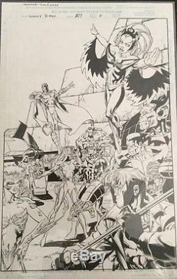 Uncanny x-men, Original Comic Art, Marvel Comics, Scott Hanna/Tom Raney