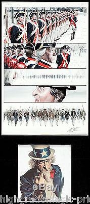 Uncle Sam Promotional Poster Group of 2 By Alex Ross Page 15 Original Art