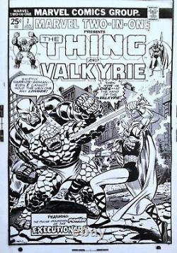 VALKYRIE The THING EXECUTIONER JOHN ROMITA CLASSIC COVER ART TRANSPARENCY