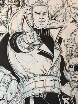 VAN SCIVER GREEN LANTERN VS. PLANET OF THE APES #2 Original COVER ART