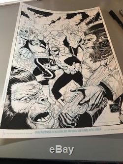 VAN SCIVER GREEN LANTERN VS. PLANET OF THE APES #2 Original COVER ART