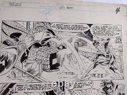 VIGILANTE # 21 Original Art! Pg. 4 All Action Nightwing vs Vigilante 1985