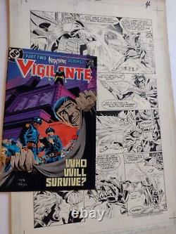 VIGILANTE # 21 Original Art! Pg. 4 All Action Nightwing vs Vigilante 1985