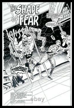 VORTEX #10 orig. Art Title Action Full Splash page / Dark Horse