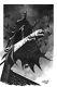 Vampire Batman B&w Pin-up By Dave Johnson 10x14 Watercolor Original
