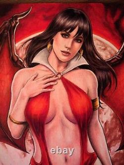 Vampirella 09x12 original comic art by Gustavo Izumi TramaStudio