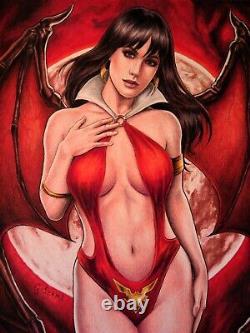 Vampirella 09x12 original comic art by Gustavo Izumi TramaStudio