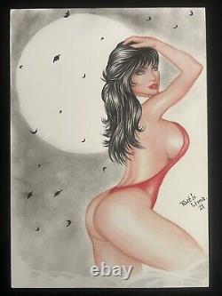 Vampirella (9x12) Original Art By Ruth Lima Ed Benes Studio