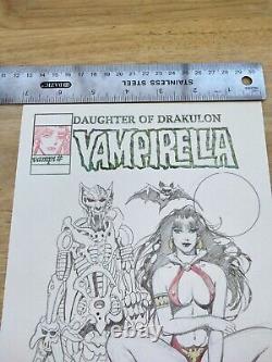 Vampirella Original Art comic Sketch-Gonzalo Mayo