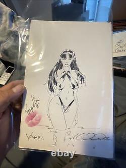 Vampirella, Original Comic Art Vampi Artwork Signed Comic Size Rare