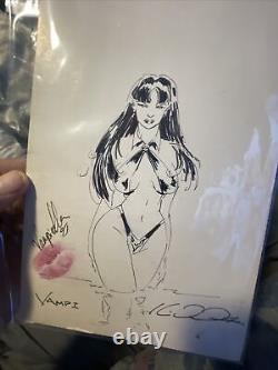 Vampirella, Original Comic Art Vampi Artwork Signed Comic Size Rare