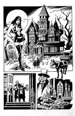 Vampiress Carmilla Magazine 5p Horror Fantasy Warren E. C. Original Art 2 Burcham